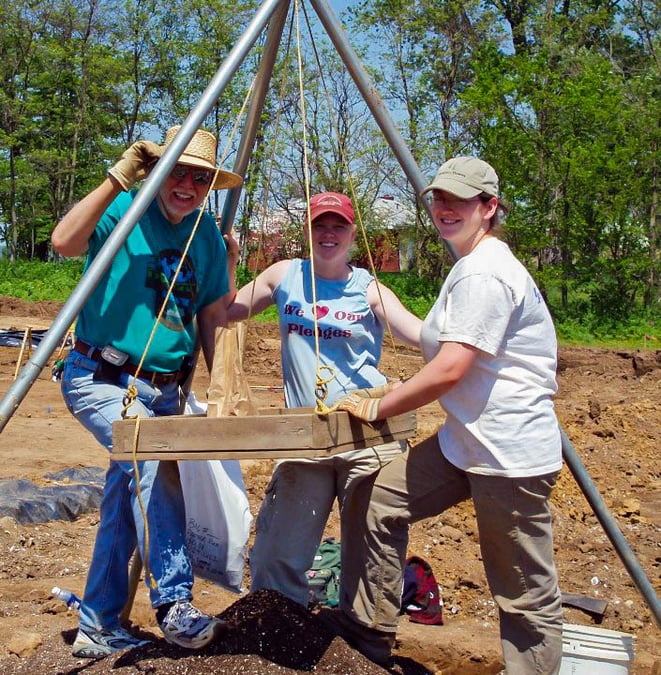 On-site sifting